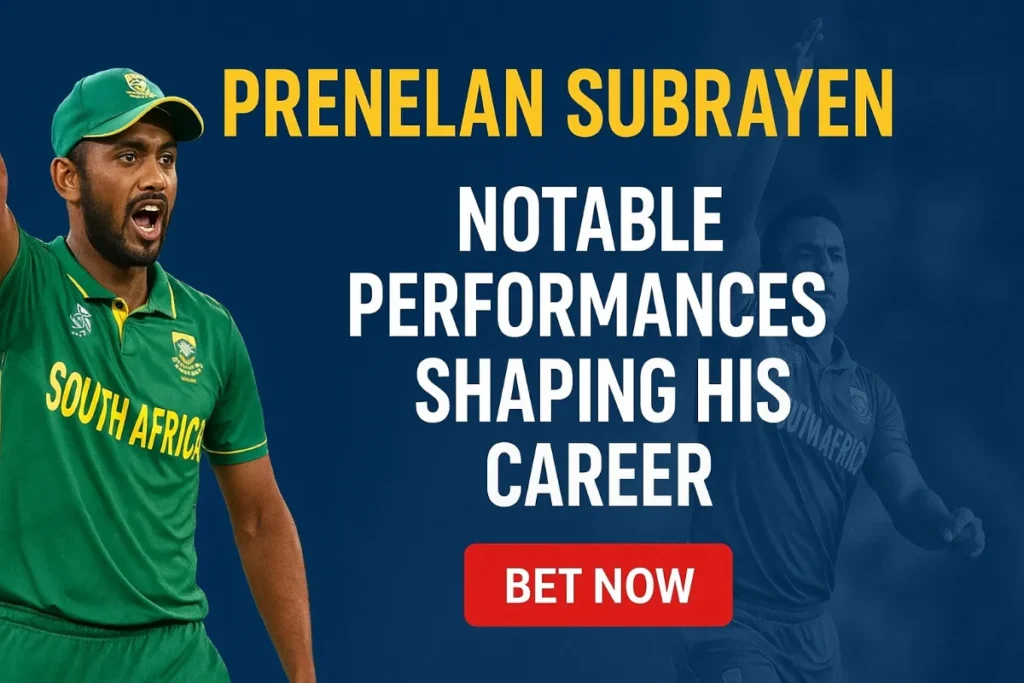Prenelan Subrayen – Notable Performances Shaping His Career