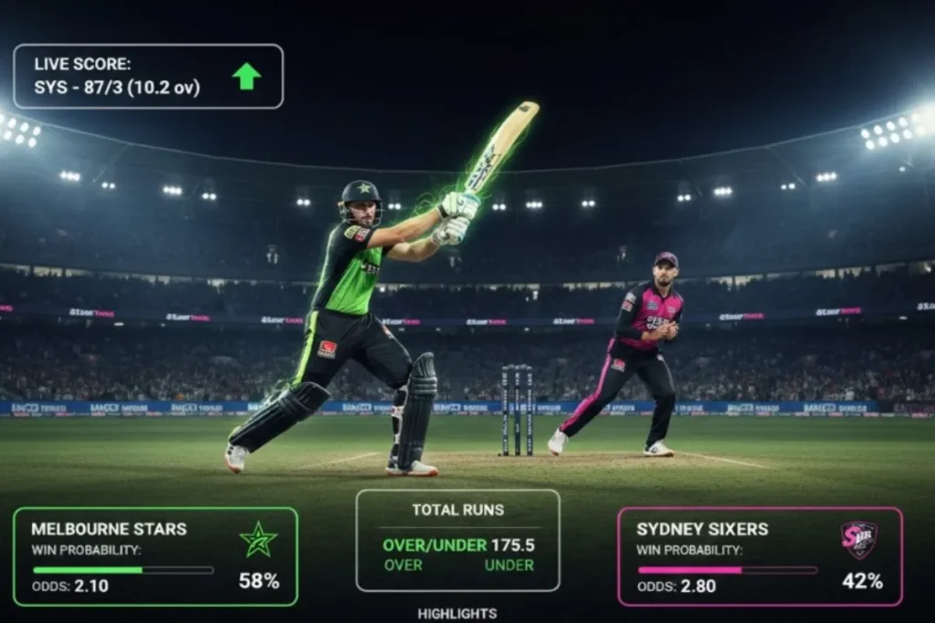Melbourne Stars vs Sydney Sixers – Live Score, Updates & Highlights