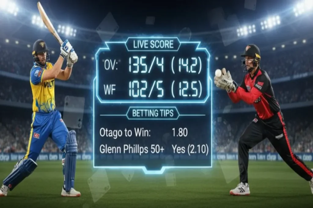 Otago Volts vs Wellington Firebirds – Live Score & Betting Tips